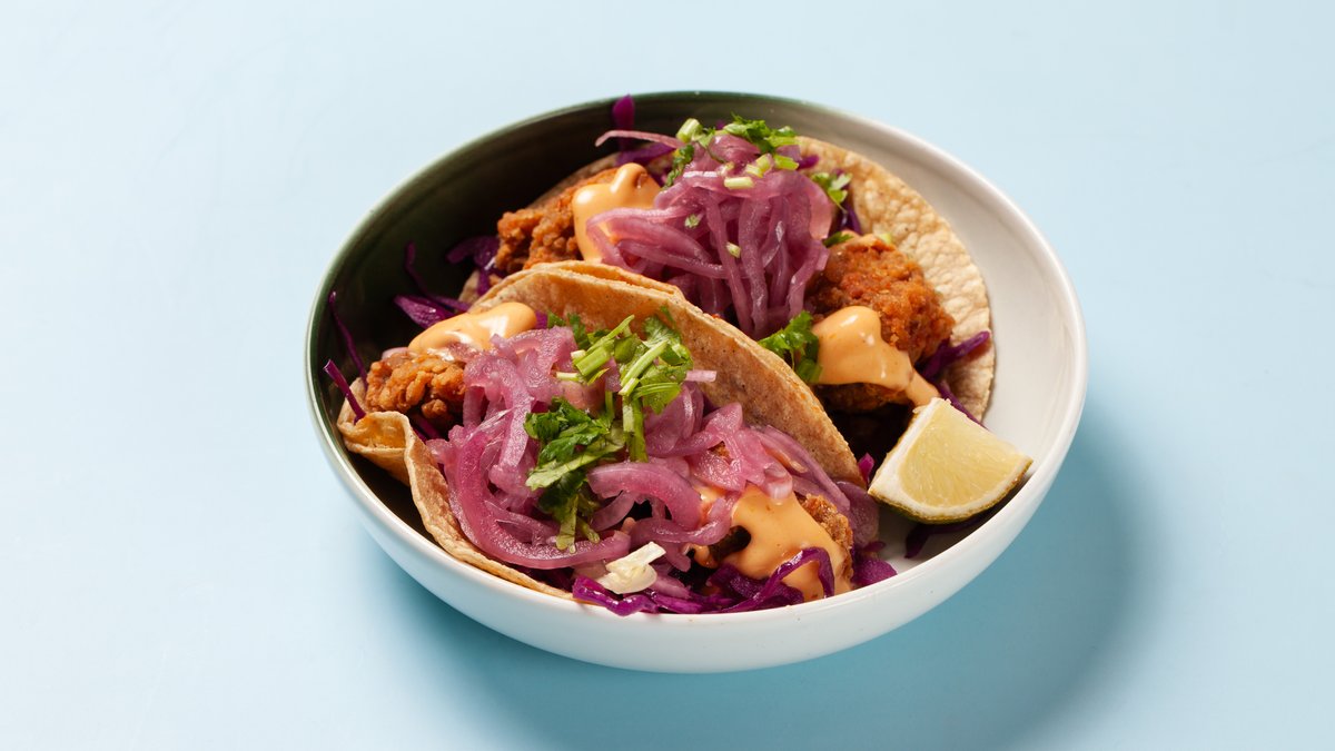 Tres Pajaros Tacos – 2 stk. crunchy kyllingtaco med mango chipotle mayo, syltet r...