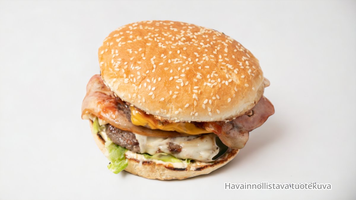 10. Rokburger – 2 Naudanlihapihvi, pekoni, marinoitu punasipuli, maalaisrans...