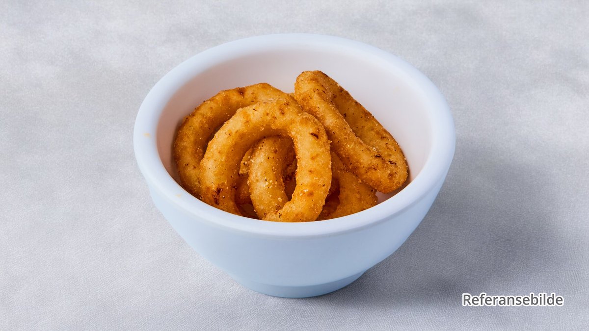 4 nuggets + 6 løkringer