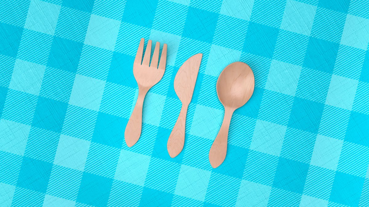 Besteck – das Restaurant fügt Besteck wie Messer, Löffel, Gabeln usw....