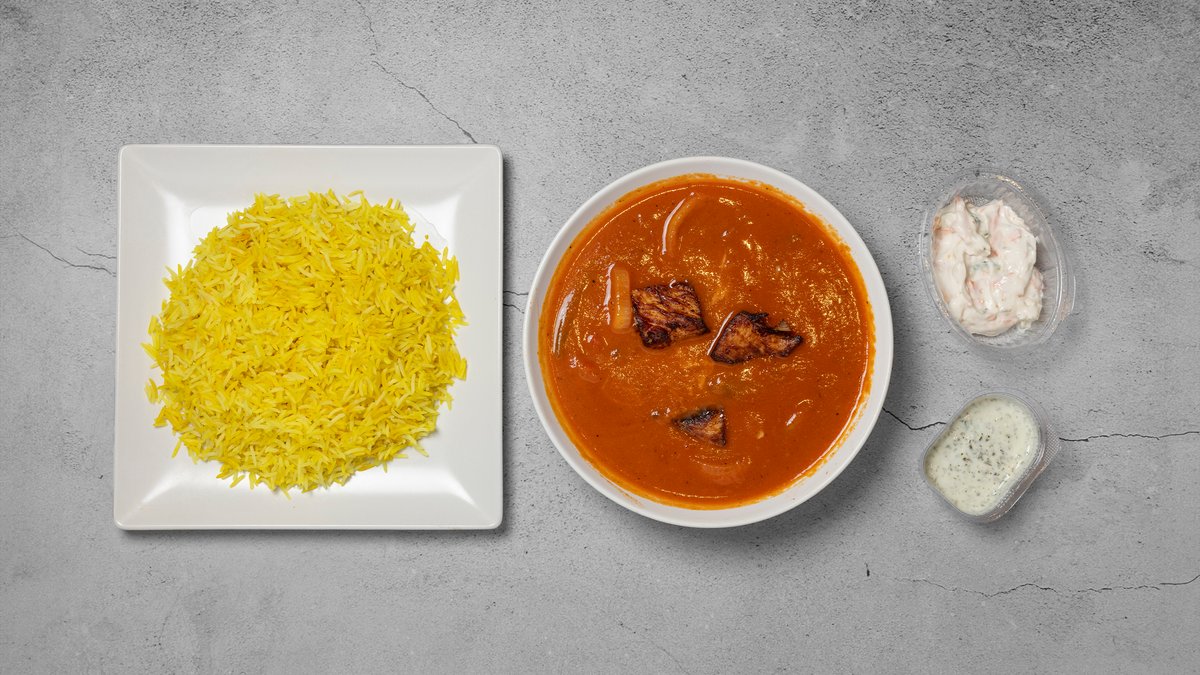 Indisk Tikka Masala - Oksekød – Rig tomat-kokoskarry sprængfyldt med livlige krydderier og e...