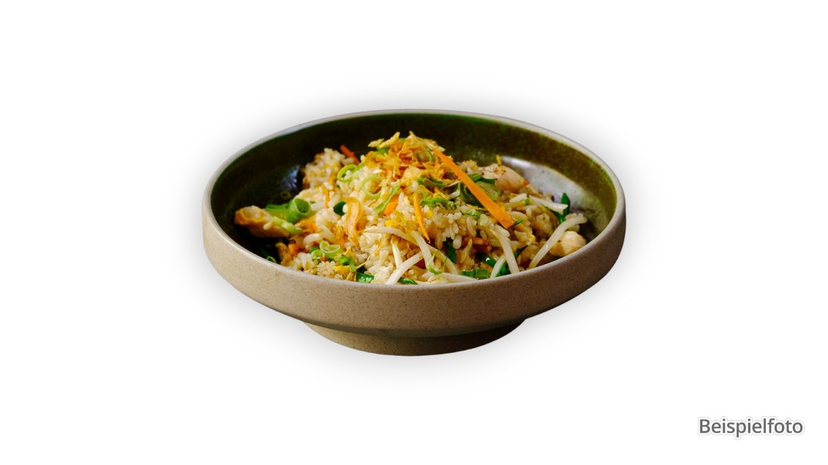 Fried Rice Hühnchen – mit gebratenem Reis, Hühnchen und Gemüse