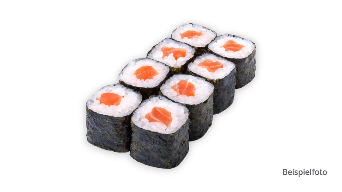 Sake Maki – mit rohem Lachs