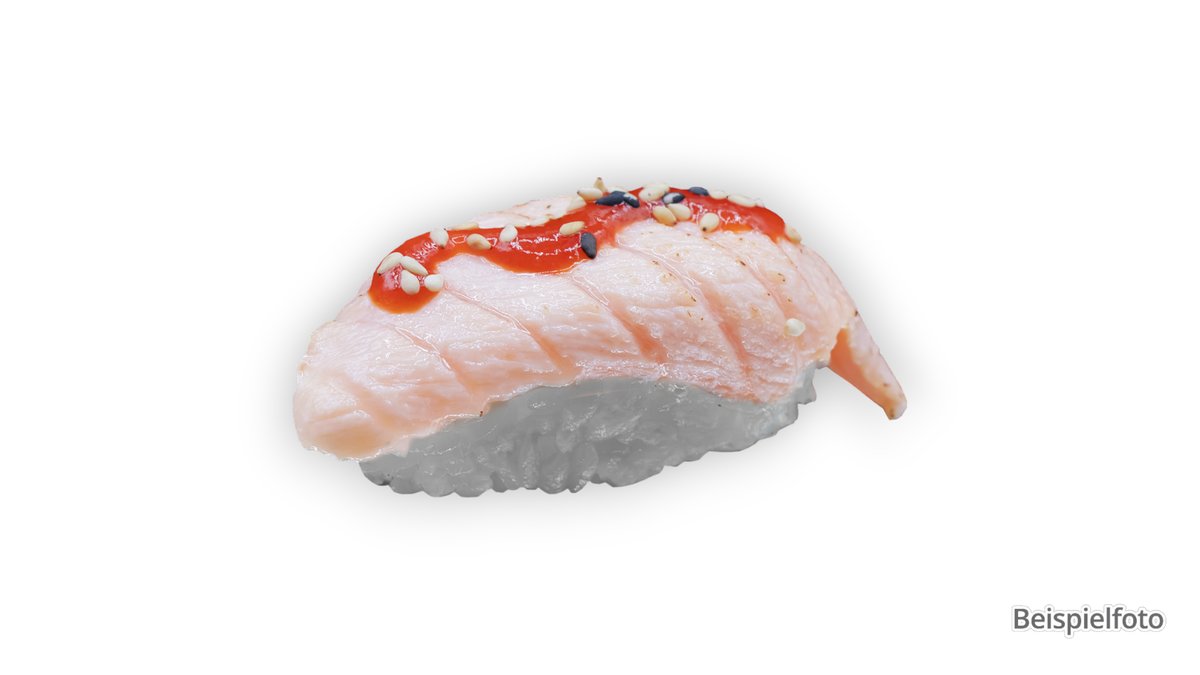 Sake Teriyaki Nigiri – mit flambiertem Lachs und Teriyaki-Soße