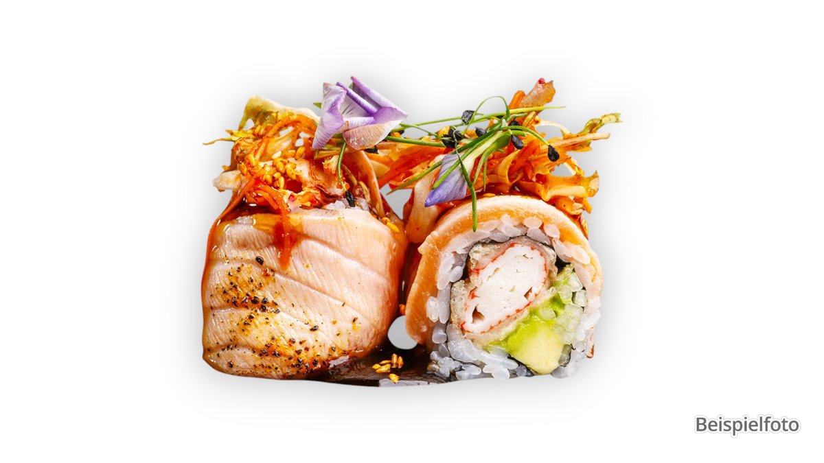 King Roll – mit Lachs, Surimi, Avocado und Frischkäse