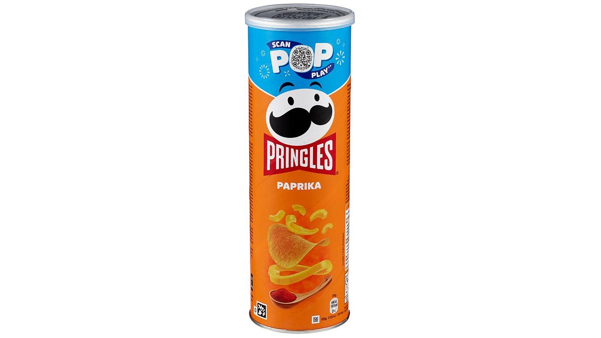 Pringles Paprika 165g – Paprika
165 g, 478.79 NOK per kg
