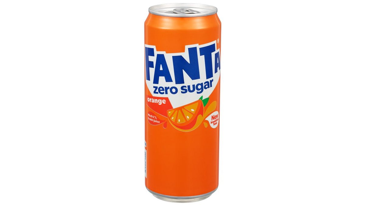 Fanta Zero Sugar Orange 330ml Sleek bx – Fanta Zero Sugar Orange kommer med en ny og forbedret oppskr...