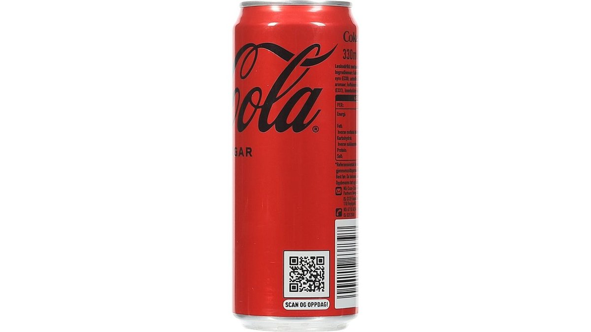 Coca-Cola Zero Sugar 330ml Sleek – Coca-Cola ® Zero Sugar (tidligere Coca-Cola Uten sukker) ble...
