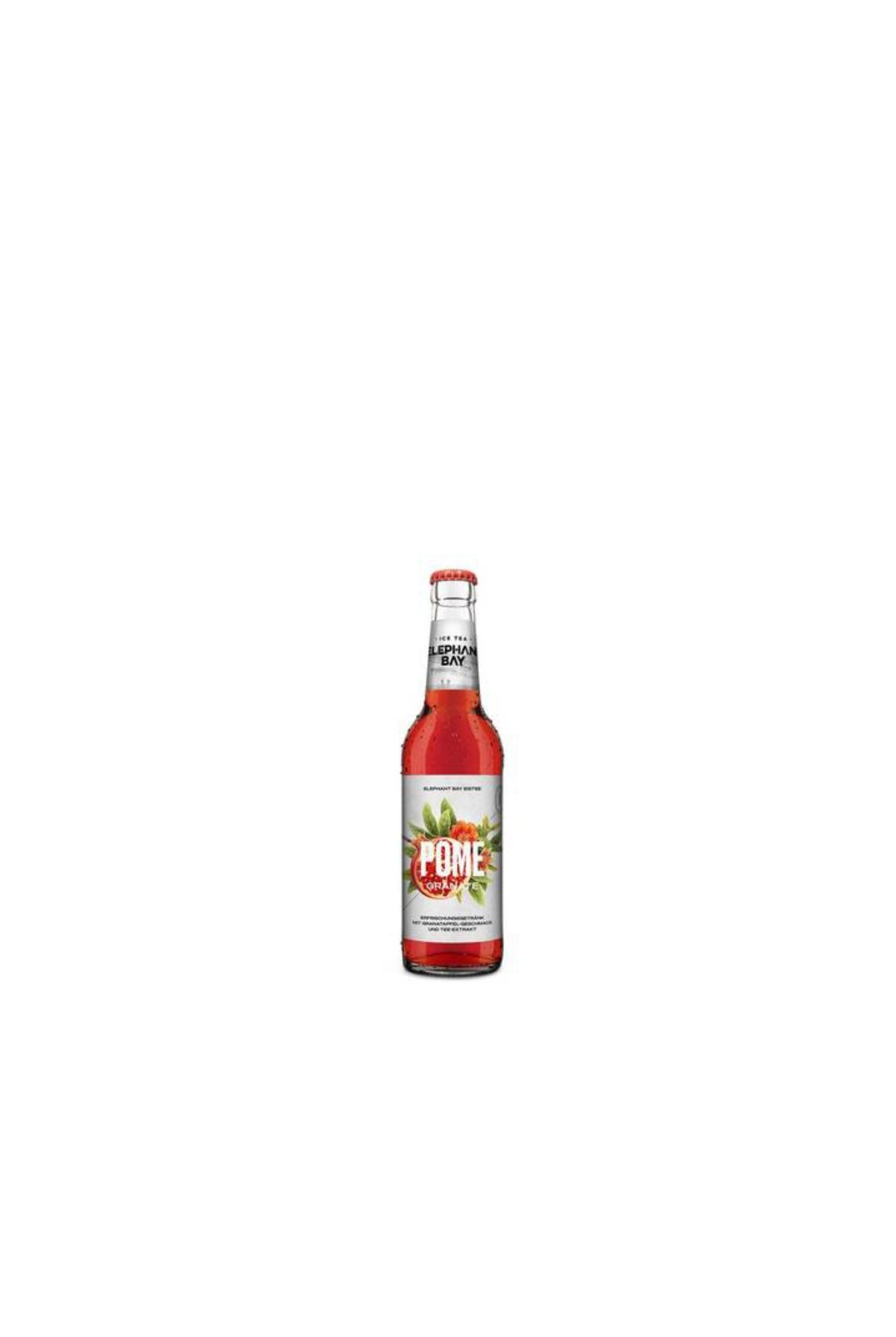 Elephant Bay Ice Tea Pomegranate 0,33 l – Erfrischungsgetränk mit Granatapfelgeschmack, Zucker, mit Ko...
