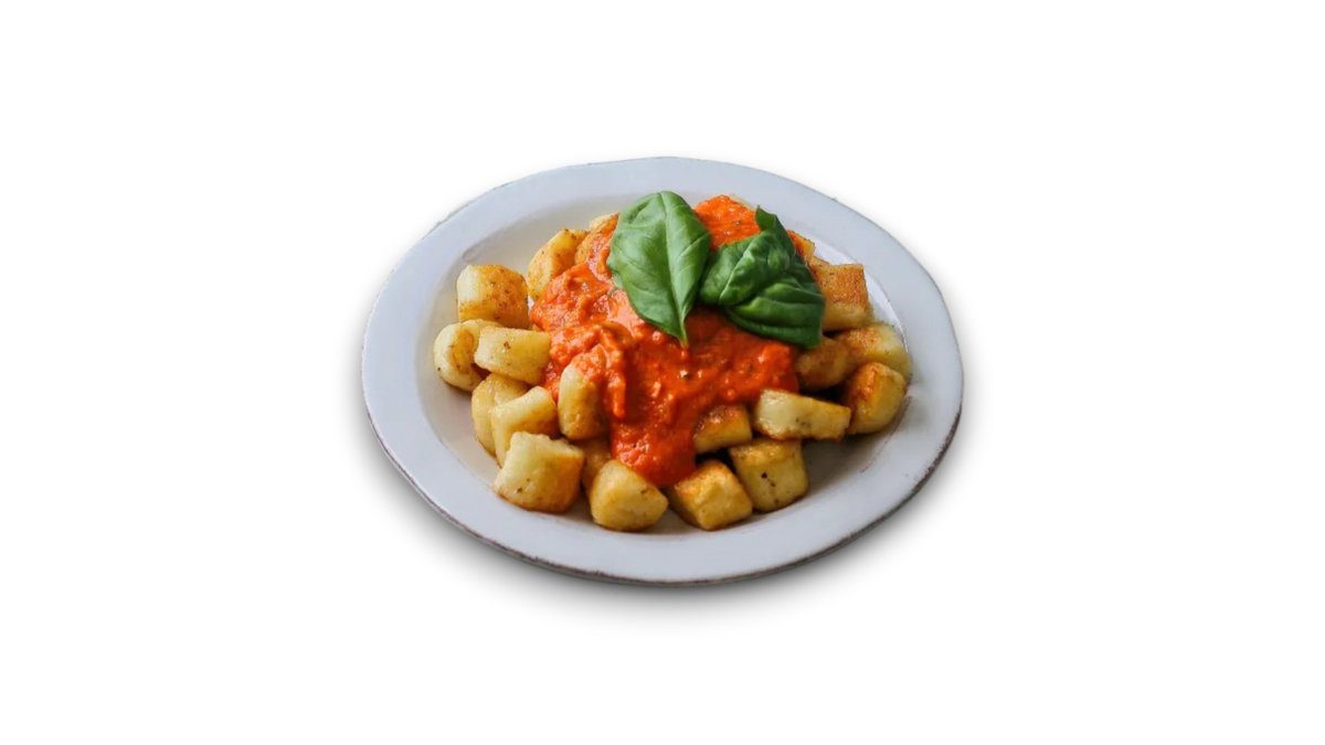 Gnocchi Amatriciana – Με σάλτσα νάπολη, pancetta affumicata, peperoncino και pecor...