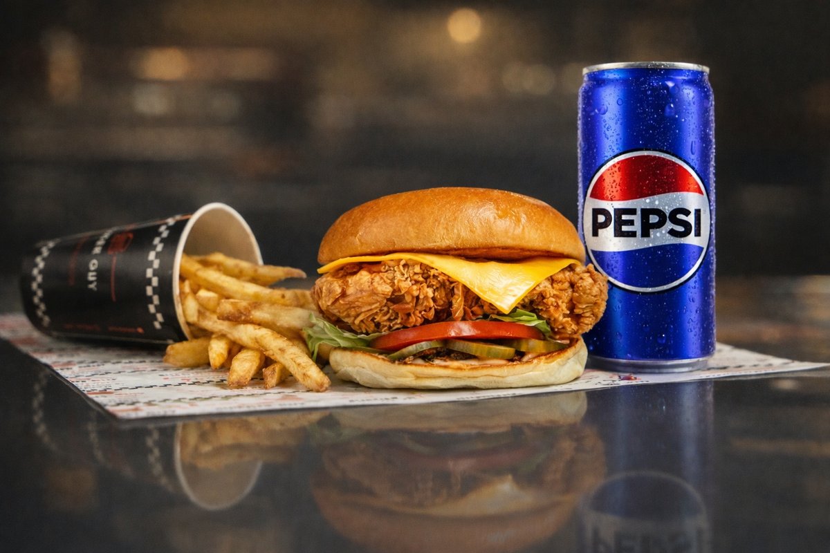 Burger Guy CHICKEN BURGER Combo Deal – Create your own combo