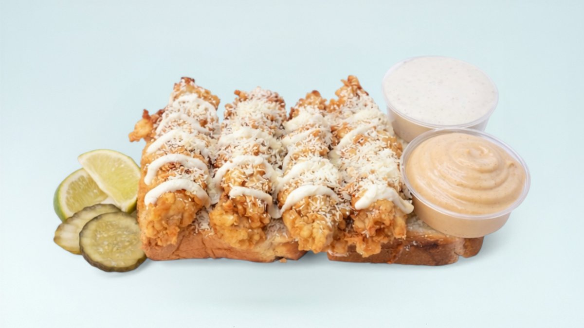 Parmesan Chicken Tenders – cremig und würzig
4 knusprige Nashville-Chicken-Tenders, ver...